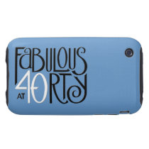 Fabulous 40 black white blue iPhone 3 Tough 2