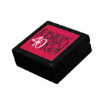 Fabulous 40 black white red Gift Box