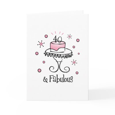 Fabulous 40 Card by pinkinkart