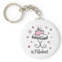 Fabulous 40 Keychain