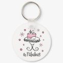 Fabulous 40 Keychain by pinkinkart Fabulous 40 Keychain