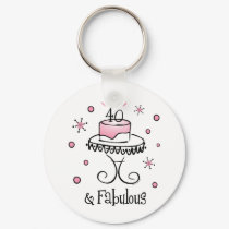 Fabulous 40 Keychain