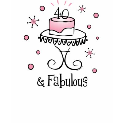 Fabulous 40 T-Shirt by pinkinkart
