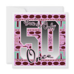Fabulous 50 Birthday Party Invitation