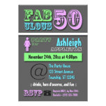 FABULOUS 50 - Cool Modern Birthday Invitations
