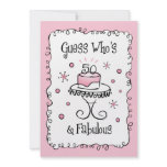 Fabulous 50 Custom Birthday Invitations