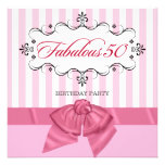 Fabulous 50 - Custom Birthday Party Invitations invitations