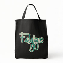 Fabulous 50th Birthday Canvas Bags