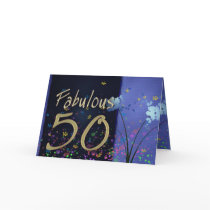 Fabulous 50th Birthday! Greeting Cards