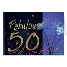 Fabulous 50th Birthday! Greeting Cards