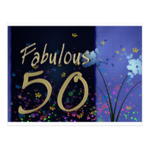 Fabulous 50th Birthday! Postcards