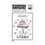 Fabulous 60 Custom Birthday Postage postage