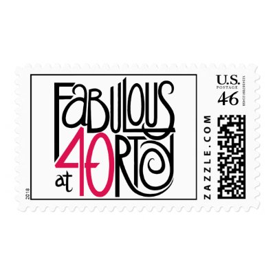 Fabulous at 40 Stamp