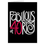 Fabulous at 40rty Dark Card