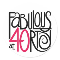 Fabulous at 40rty Sticker