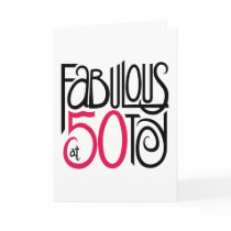 Fabulous at 50 Card by floatinglemons Fabulous at 50 Card