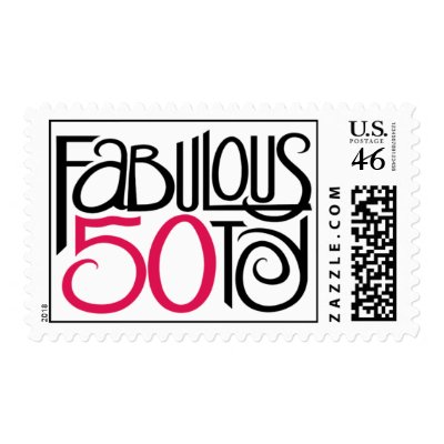 Fabulous at 50 Stamp