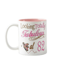 Fabulous at 82 coffee mugs