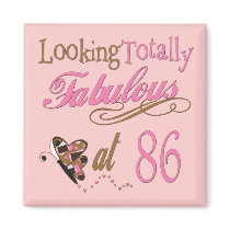 Fabulous at 86 refrigerator magnet