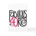 Fabulous at Forty Card