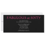 fabulous at sixty; birthday invites