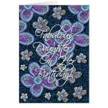 Fabulous Daughter Birthday! Greeting Card