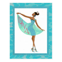 Fabulous Diva Post Card