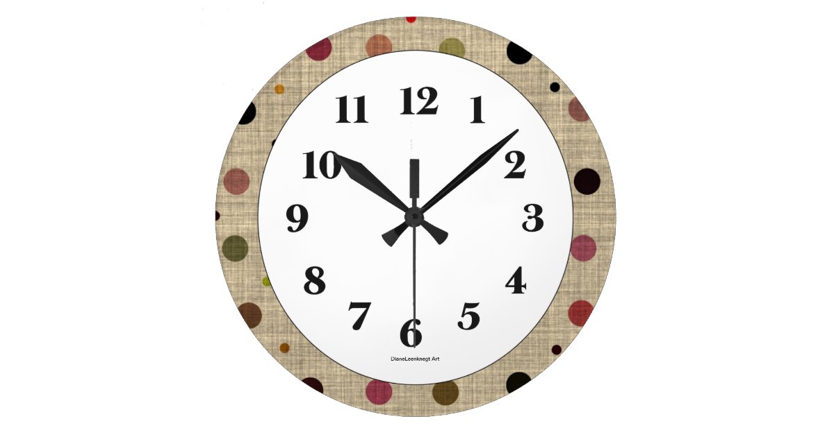 Fabulous Fabric Wall Clock Zazzle