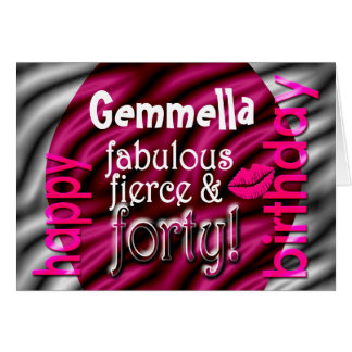 Fierce Fabulous And Forty Gifts on Zazzle