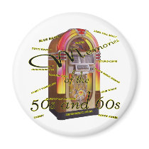 Fabulous fifties juke box refrigerator magnets