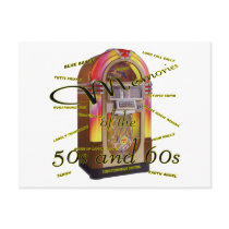 Fabulous fifties juke box postcards