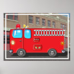 Fabulous Fire Truck and Station Posters
