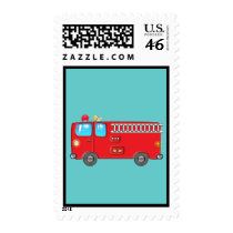Fabulous Fire Truck Blank postage