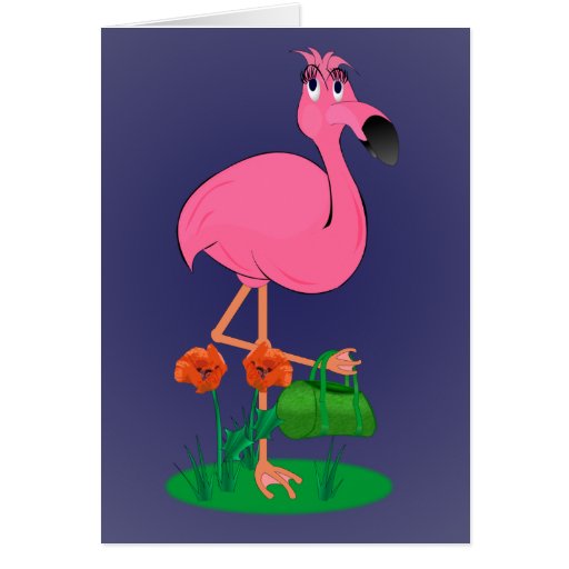 Fabulous Flamingo Greeting Card