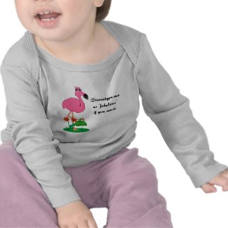 Fabulous Flamingo on a t-shirt shirt