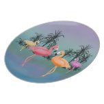 Fabulous Flamingos Decorative Plate