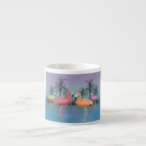 Fabulous Flamingos Espresso Mugs