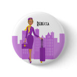 Fabulous Flight Attendant Button