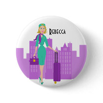 Fabulous Flight Attendant Pins