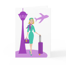 Fabulous Flight Attendant Cards
