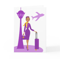 Fabulous Flight Attendant Greeting Card