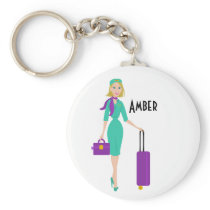 Fabulous Flight Attendant Key Chains