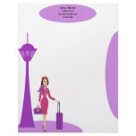 Fabulous Flight Attendant Letterhead Design