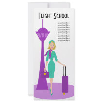 Fabulous Flight Attendant Rack Card Template