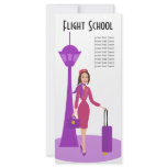 Fabulous Flight Attendant Rack Card Design