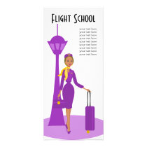 Fabulous Flight Attendant Rack Card Design