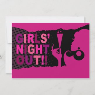 Fabulous Girls' Night Out Cocktail Party zazzle_invitation