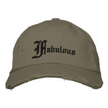 Fabulous hat embroidered hats