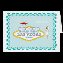 Fabulous Las Vegas Bridal Shower bride to be Card cards