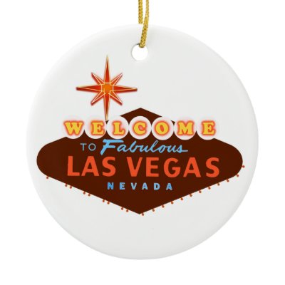 Fabulous Las Vegas Christmas Ornament
